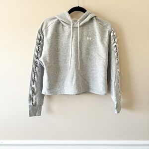 Under Armour Grey Cropped Hoodie Size Small